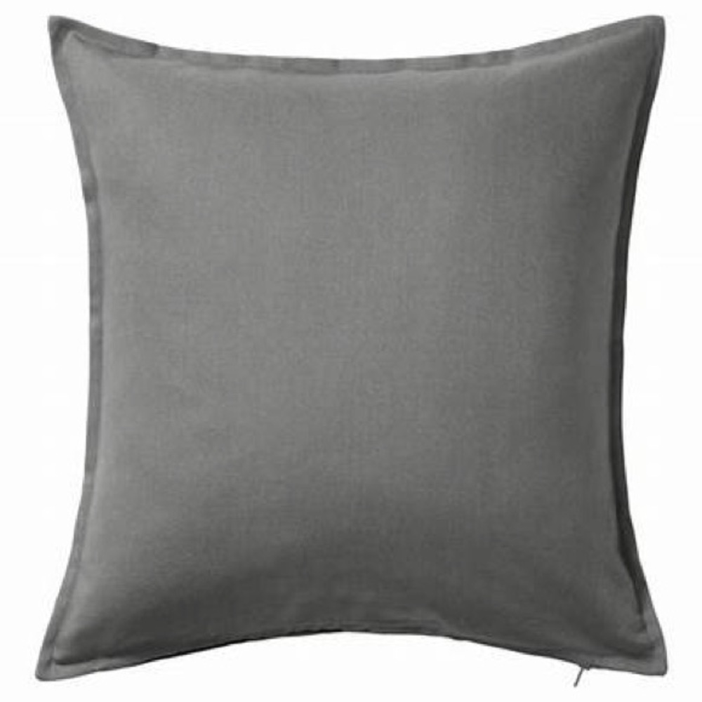 Gray IKEA Cotton Throw Pillow Covers - 4  in total - 50cm x 50cm